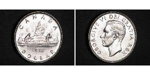 1 Dólar Canadá Plata Jorge VI (1895-1952)