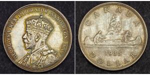 1 Dólar Canadá Plata Jorge V (1865-1936)