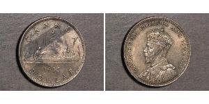 1 Dólar Canadá Plata Jorge V (1865-1936)