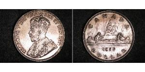 1 Dólar Canadá Plata Jorge V (1865-1936)