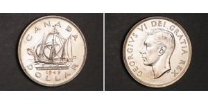 1 Dólar Canadá Plata Jorge VI (1895-1952)