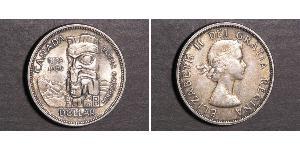 1 Dólar Canadá Plata Isabel II (1926-2022)