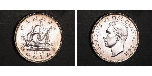 1 Dólar Canadá Plata Jorge VI (1895-1952)