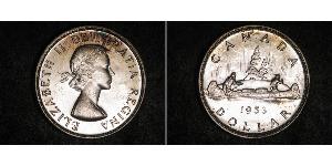 1 Dólar Canadá Plata Isabel II (1926-2022)