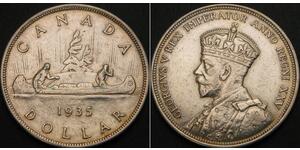 1 Dólar Canadá Plata Jorge V (1865-1936)