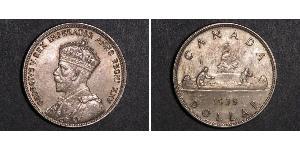 1 Dólar Canadá Plata Jorge V (1865-1936)