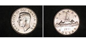 1 Dólar Canadá Plata Jorge VI (1895-1952)