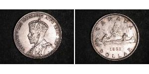1 Dólar Canadá Plata Jorge V (1865-1936)