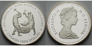 1 Dólar Canadá Plata Isabel II (1926-2022)