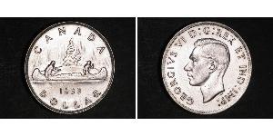 1 Dólar Canadá Plata Jorge VI (1895-1952)