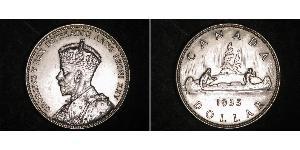 1 Dólar Canadá Plata Jorge V (1865-1936)