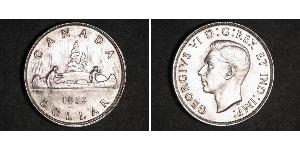 1 Dólar Canadá Plata Jorge VI (1895-1952)