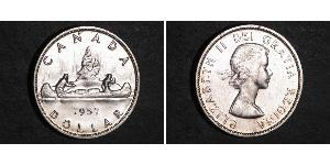 1 Dólar Canadá Plata Isabel II (1926-2022)