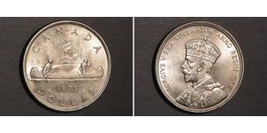 1 Dólar Canadá Plata Jorge V (1865-1936)