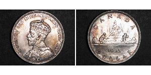 1 Dólar Canadá Plata Jorge V (1865-1936)