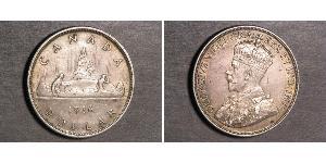 1 Dólar Canadá Plata Jorge V (1865-1936)