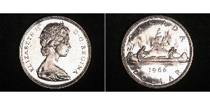 1 Dólar Canadá Plata Isabel II (1926-2022)