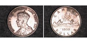 1 Dólar Canadá Plata Jorge V (1865-1936)