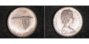 1 Dólar Canadá Plata Isabel II (1926-2022)