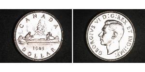 1 Dólar Canadá Plata Jorge VI (1895-1952)