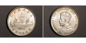 1 Dólar Canadá Plata Jorge V (1865-1936)