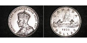 1 Dólar Canadá Plata Jorge V (1865-1936)