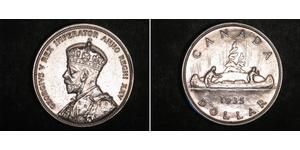 1 Dólar Canadá Plata Jorge V (1865-1936)