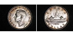 1 Dólar Canadá Plata Jorge VI (1895-1952)