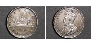 1 Dólar Canadá Plata Jorge V (1865-1936)