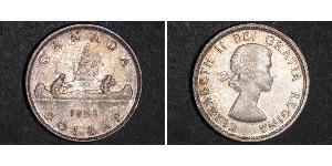 1 Dólar Canadá Plata Isabel II (1926-2022)