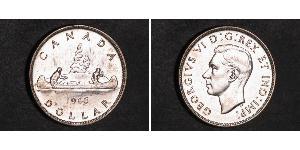 1 Dólar Canadá Plata Jorge VI (1895-1952)