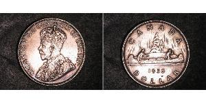 1 Dólar Canadá Plata Jorge V (1865-1936)