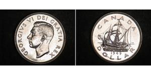 1 Dólar Canadá Plata Jorge VI (1895-1952)