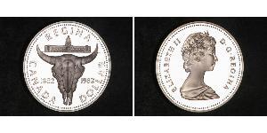 1 Dólar Canadá Plata Isabel II (1926-2022)