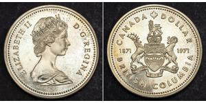 1 Dólar Canadá Plata Isabel II (1926-2022)