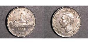 1 Dólar Canadá Plata Jorge VI (1895-1952)