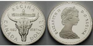 1 Dólar Canadá Plata Isabel II (1926-2022)