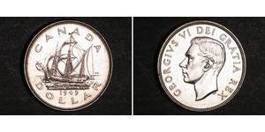 1 Dólar Canadá Plata Jorge VI (1895-1952)