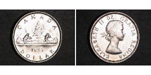 1 Dólar Canadá Plata Isabel II (1926-2022)