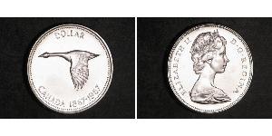 1 Dólar Canadá Plata Isabel II (1926-2022)