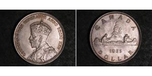 1 Dólar Canadá Plata Jorge V (1865-1936)