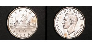 1 Dólar Canadá Plata Jorge VI (1895-1952)