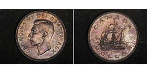 1 Dólar Canadá Plata Jorge VI (1895-1952)