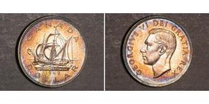 1 Dólar Canadá Plata Jorge VI (1895-1952)