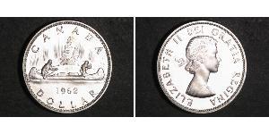 1 Dólar Canadá Plata Isabel II (1926-2022)