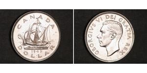 1 Dólar Canadá Plata Jorge VI (1895-1952)