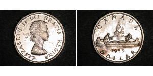1 Dólar Canadá Plata Isabel II (1926-2022)