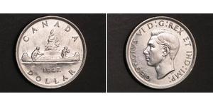 1 Dólar Canadá Plata Jorge VI (1895-1952)