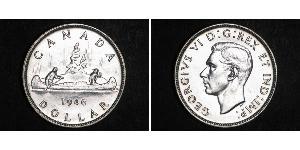 1 Dólar Canadá Plata Jorge VI (1895-1952)