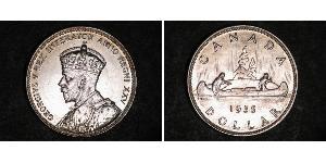 1 Dólar Canadá Plata Jorge V (1865-1936)